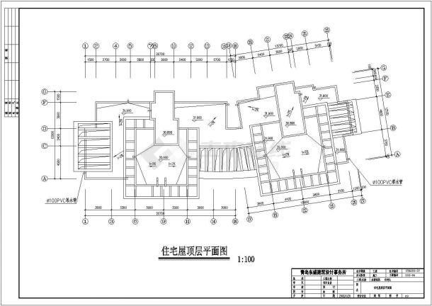 某地区全套十一层住宅建筑施工CAD设计图纸-图二
