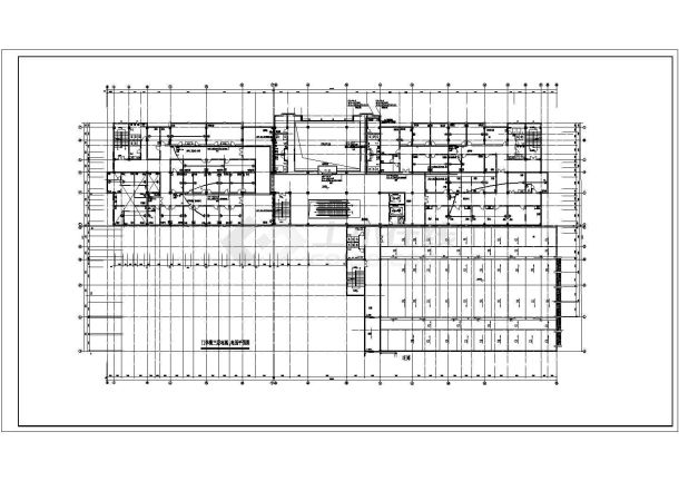 某医院弱电电气设计施工CAD图纸-图一