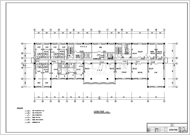 某六层办公楼电气设计全套施工图纸-图二