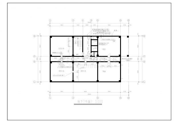 CAD设计图纸宾馆全套施工图-图一
