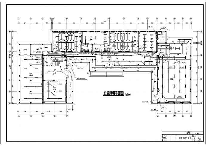 某实验楼全套电气cad施工设计图纸_图1