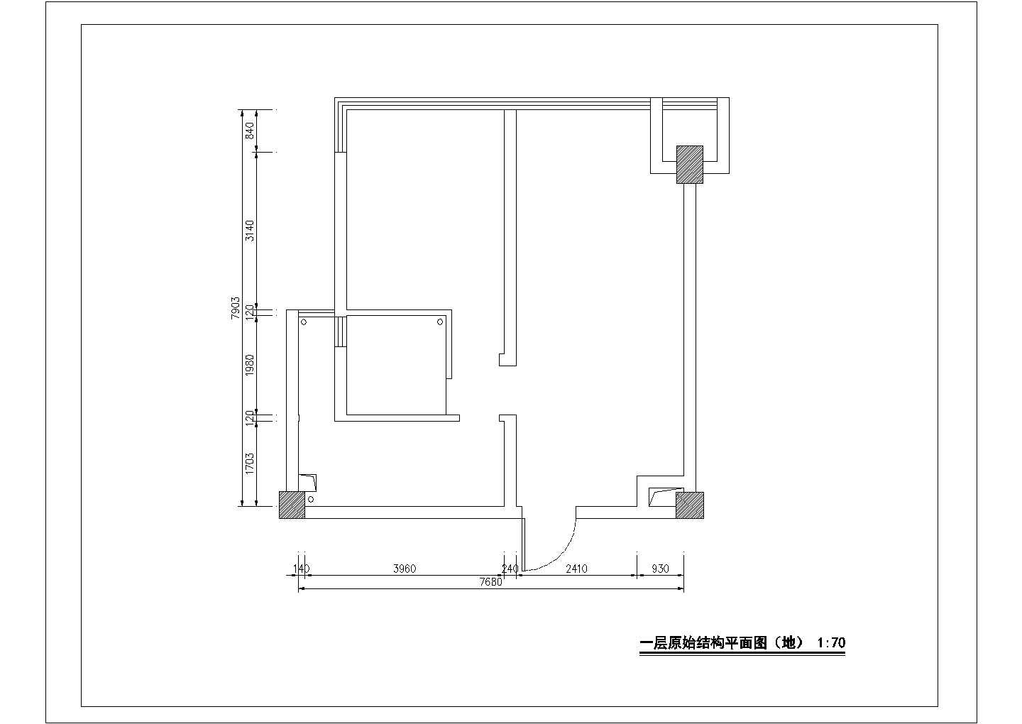 某市欧式高档别墅建筑设计平面图纸