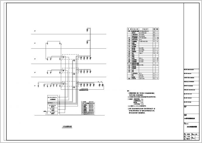 消防报警系统电气设计施工CAD图纸_图1
