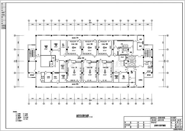 某医院住院楼手术部电气设计施工CAD图-图二