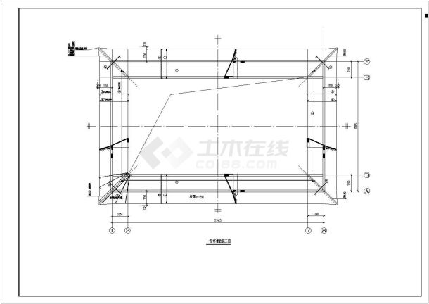 某市仿古建筑结构设计工程施工图纸-图一