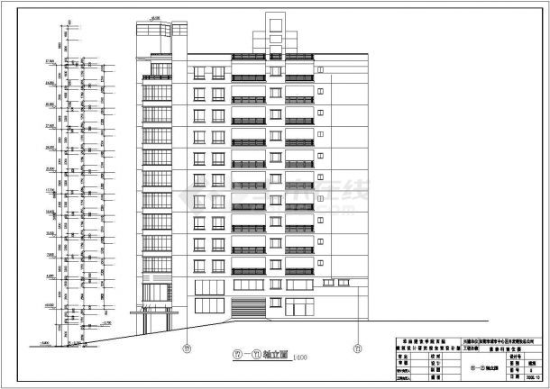 某地区全套CAD商住楼建筑方案设计图纸-图二