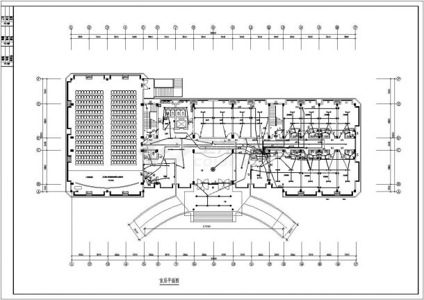 某地区管理楼电气设计cad图纸全套-图二