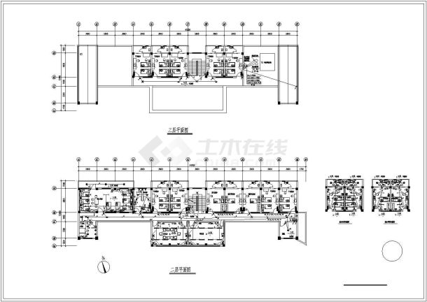 某城市公共建筑电气cad施工设计方案-图一