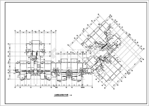 某九层住宅楼建筑给排水设计施工图纸-图二