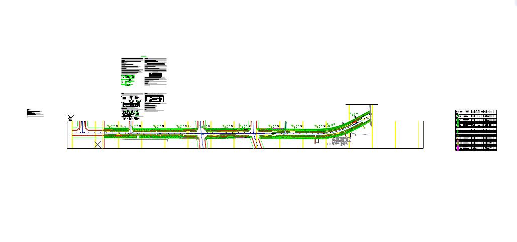 某地城市道路绿化设计图纸