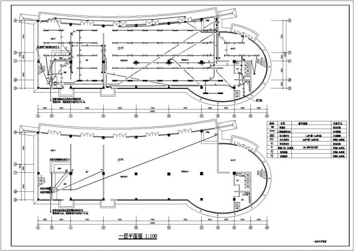 某地货运站(主站房)电气平面设计施工图_图1