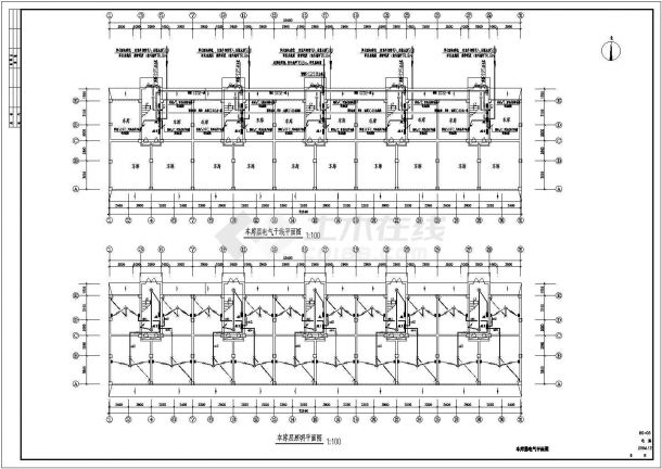 某住宅楼建筑电气cad施工设计图纸-图二