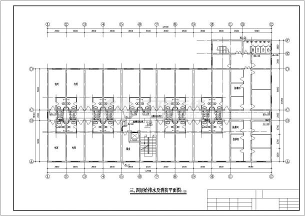 某洗浴中心建筑给排水设计施工图纸-图二