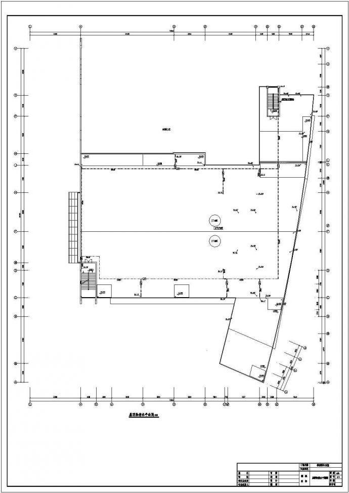 某学校食堂建筑全套给排水设计施工图_图1