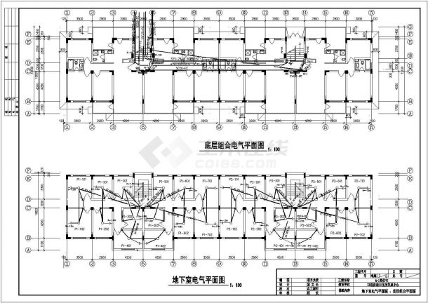 某地住宅楼A-1单元电气cad施工图-图一