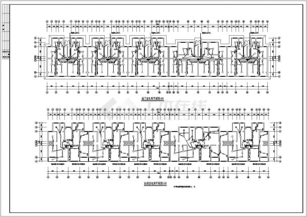 公寓住宅楼电气电路CAD施工设计图-图二