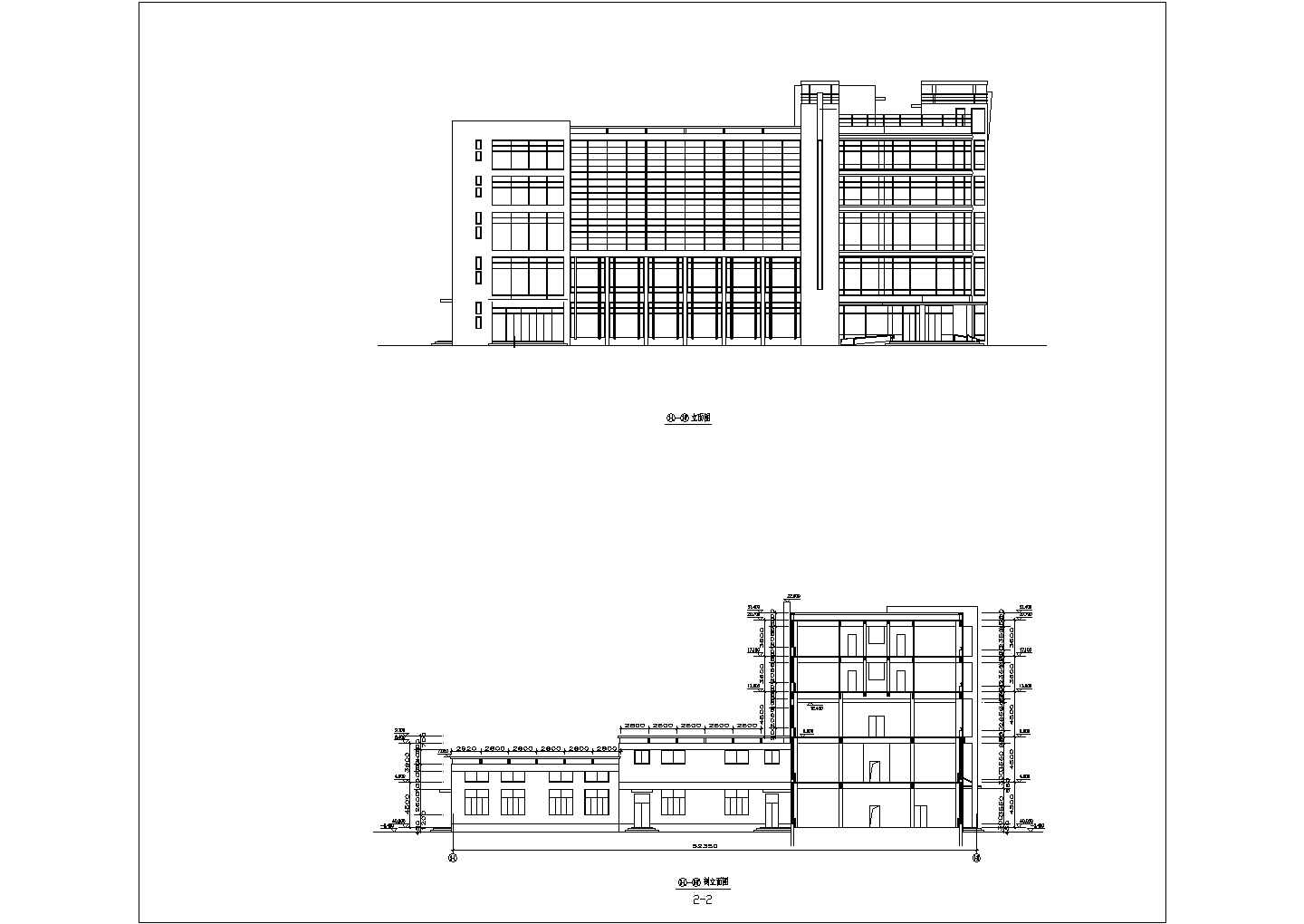 某地五层商业中心综合楼建筑cad施工图