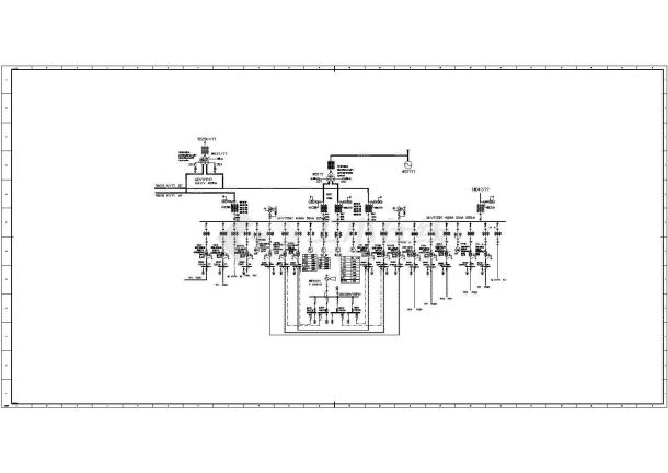 某电厂6KV接线图施工电气专业CAD施工图-图一