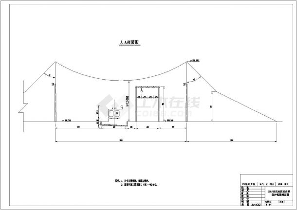 某电厂防雷接地电气平面设计CAD图-图二
