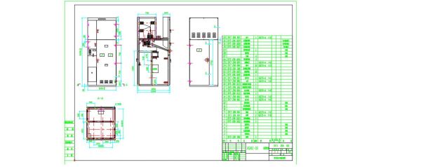 XGN2高压开关柜施工设计CAD图纸-图二