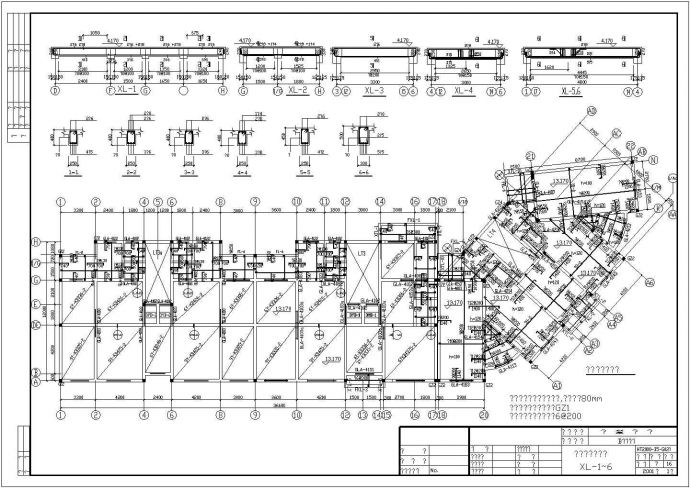 某小区底框结构设计住宅楼施工图纸_图1