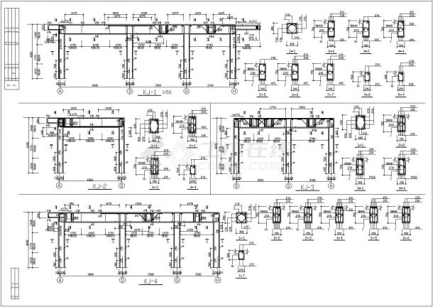 某小区底框结构住宅楼全套设计图纸-图二