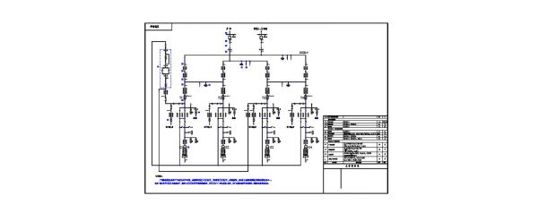某电气主接线设计施工CAD平面图-图一