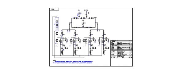 某电气主接线设计施工CAD平面图-图二