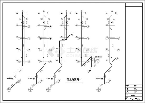 某大型娱乐城宾馆全套给排水设计图纸-图二