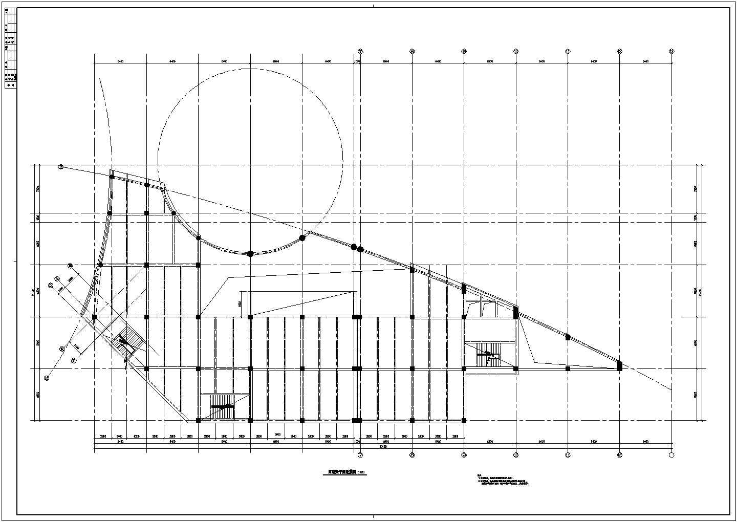 一套4层住宅楼建筑框架结构设计图纸