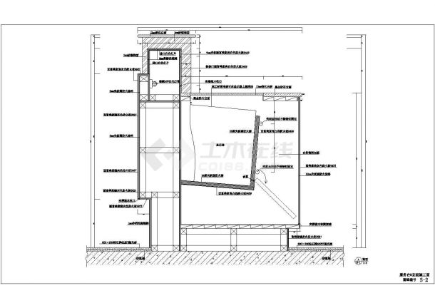 某地服务台装修方案规划施工设计图-图二