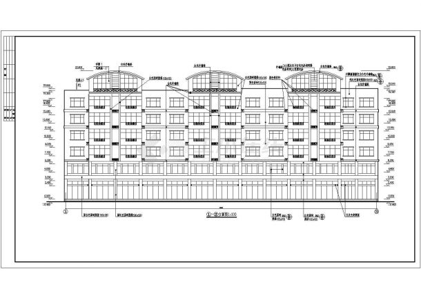 某地区房型较好的住宅楼建筑施工图-图一