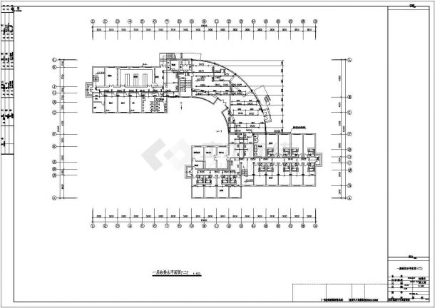 民族风情酒店全套建筑给排水施工图-图一