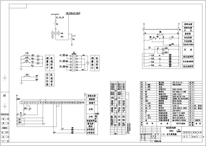 某工程箱变配电全套CAD设计图纸_图1