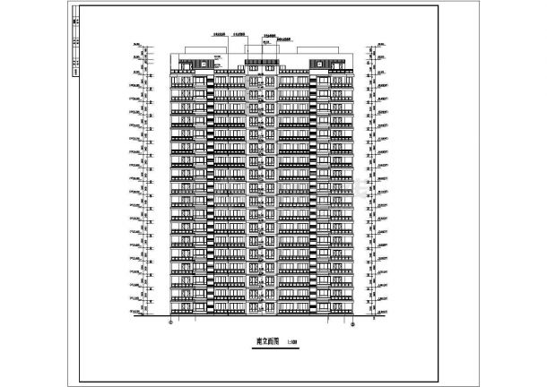 某地商业住宅楼建筑施工图（共11张）-图一