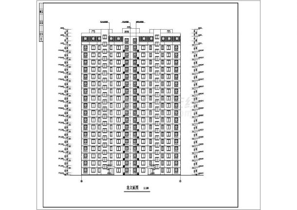 某地商业住宅楼建筑施工图（共11张）-图二