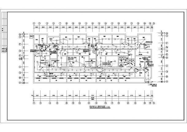 某地下工程电气改造CAD设计示意图-图二
