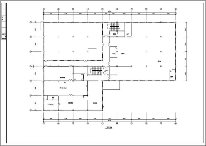 福利楼灯光照明及配电设计CAD图纸_图1