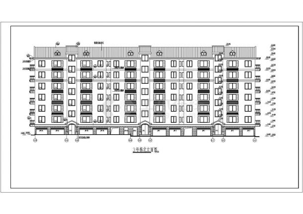某地社区多层住宅建筑施工设计总纸-图二