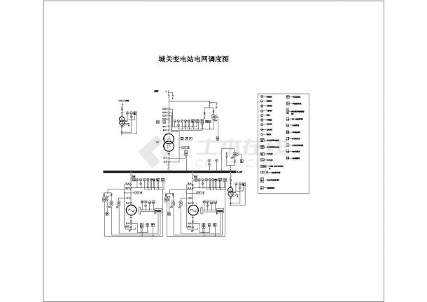 小水电站机电平面设计CAD图电气专业-图二
