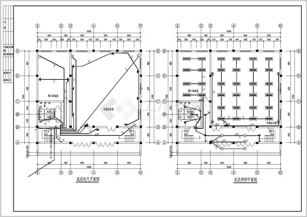 某地两层办公楼电气设计图（标注详细）-图二