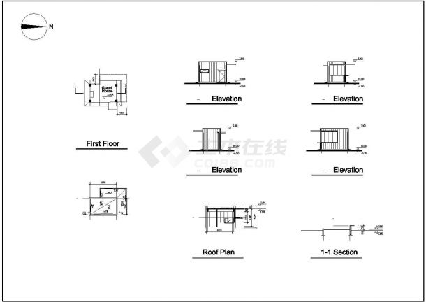 公司厂房建筑结构施工全套方案设计图-图一