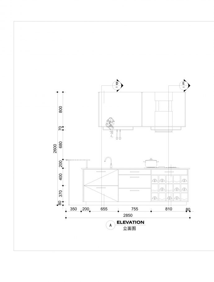 最新整理图库室内建筑设计装潢厨卫整体图块CAD_图1
