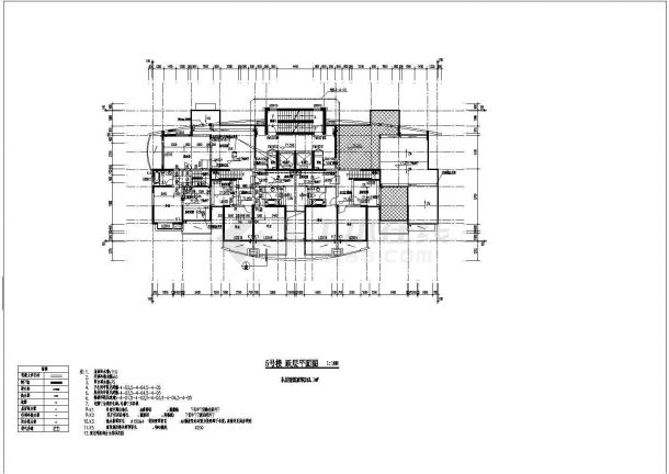 某二十六层框剪结构商住楼建筑方案cad图-图二