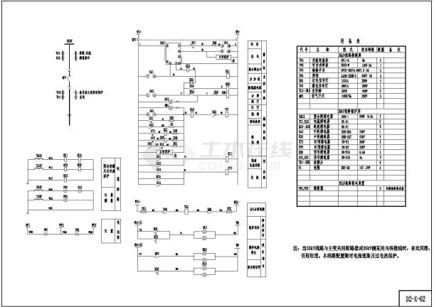 小水电站机电设计CAD图（D2）-X电气类专业-图一