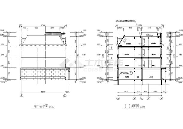 某地高档小区建筑施工图（含设计说明）-图一