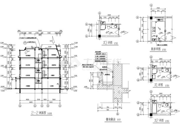 某地高档小区建筑施工图（含设计说明）-图二