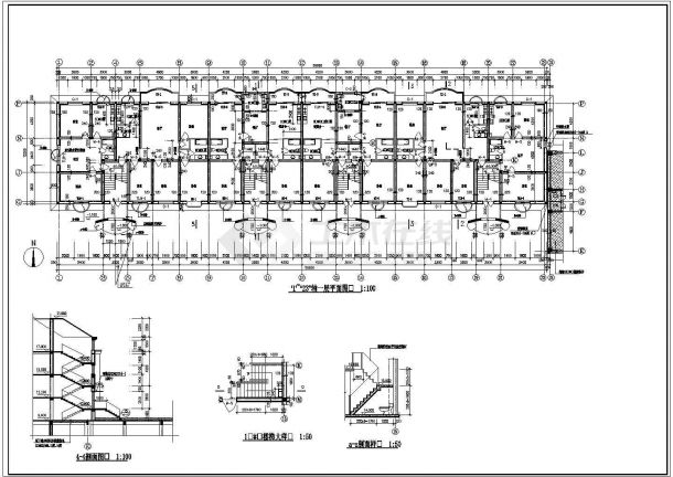 某地楼房改造建筑施工图（共5张）-图二