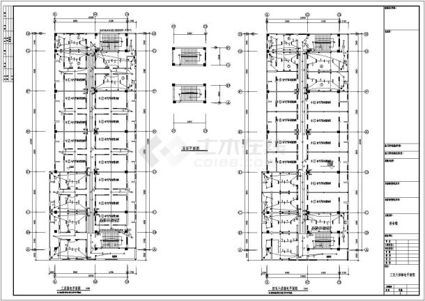 某公司宿舍楼电气设计方案CAD图-图二