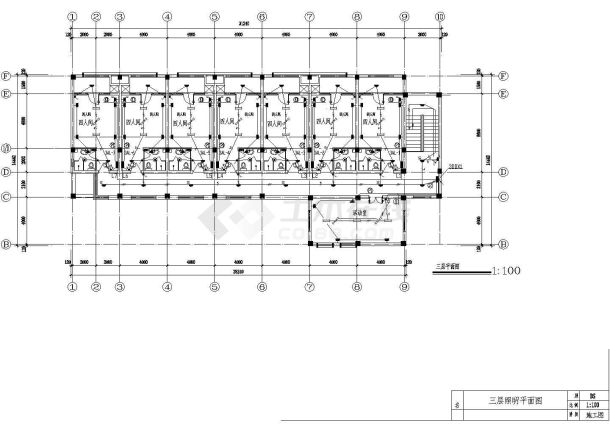 某公寓楼电气设计施工CAD示意图纸-图一